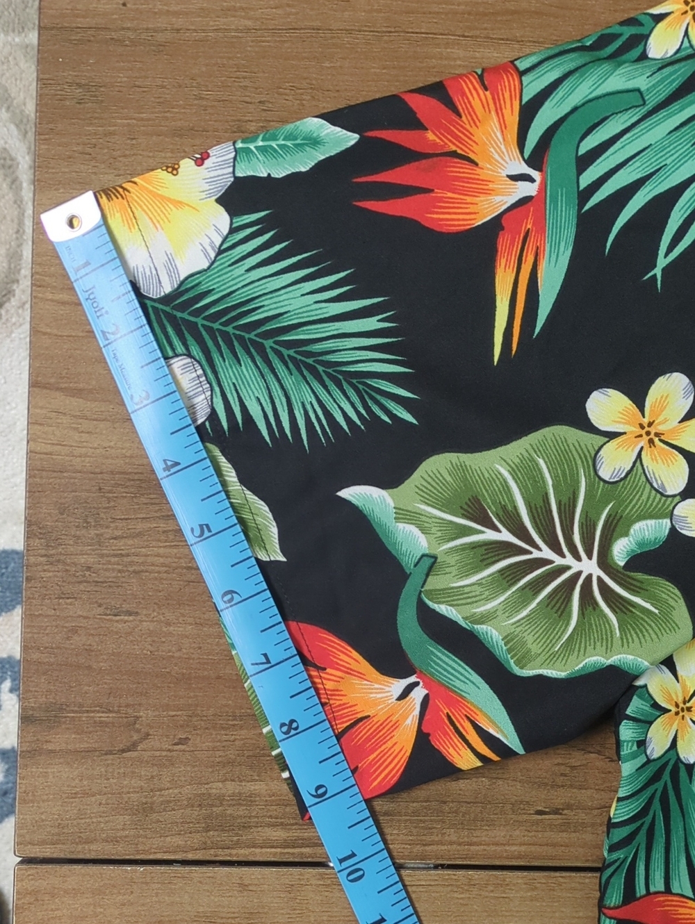 Alvish Tropical Floral Black Hawaiian Shirt - Picture 8 of 8